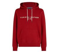 Tommy Hilfiger Felpa con Cappuccio Tommy Logo MW0MW11599 Rosso Scuro Rosso