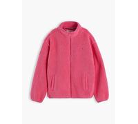 Tommy Hilfiger Felpa con zip Tommy Hilfiger Back Flag in pile Polar 158164cm rosa