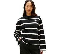 Tommy Hilfiger TH Script Mdrn Terry Swtshrt Ww0Ww48431 Felpa Pullover, Black (Black/Calico STP), L Donna