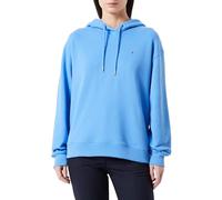 Tommy Hilfiger Felpa Donna Flag On Chest con Cappuccio, Blu (Blue Spell), S