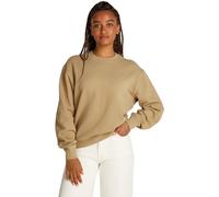 Tommy Hilfiger Felpa Donna Senza Cappuccio, Beige (Safari Canvas), S