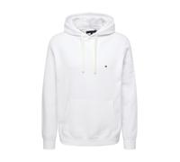 Tommy Hilfiger Uomo Felpa con Cappuccio Essential Fleece Regular Fit, Bianco (White), L