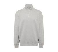 Tommy Hilfiger Uomo Felpa con Cerniera Essential Fleece 1/4 Zip Colletto Troyer, Grigio (Medium Grey Heather), XS