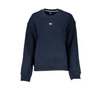Tommy Hilfiger - Blu Maglione Ricamato a Maniche Lunghe - - Sweatshirts & Hoodies - Donna - Blu - S