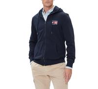 Tommy Hilfiger felpa uomo con zip e cappuccio blu XL