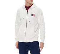 Tommy Hilfiger felpa uomo con zip e cappuccio panna L