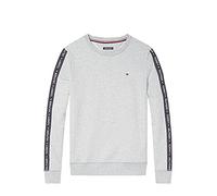 Tommy Hilfiger Felpa Uomo senza Cappuccio, Grigio (Grey Heather), L