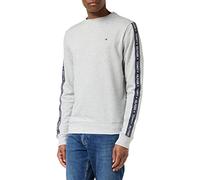 Tommy Hilfiger Felpa Uomo senza Cappuccio, Grigio (Grey Heather), S