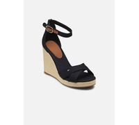 Tommy Hilfiger Donna Sandali Wedge Flag High Crisscross con Cinturino alla Caviglia, Blu (Space Blue), 38