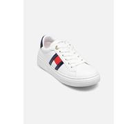 Tommy Hilfiger - Flag low cut lace-up sneaker A Bianco - Sneakers 37 Bianco