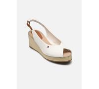 Tommy Hilfiger - FLAG MID WEDGE ESPAD Bianco - Scarpe di corda 37 Bianco