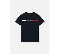Tommy Hilfiger - Flag Rib Insert Tee KB0KB09351 Blu - Abbigliamento 12A Blu