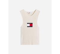 Tommy Hilfiger Flag W - Canotta - Donna - Bianco S