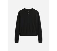 Tommy Jeans Donna Pullover Essential Crew in Cotone, Nero (Black), L
