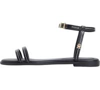 Tommy Hilfiger Flat Sandal Stitching Fw0fw09215, Piatti Donna, Black (Black), 39 EU