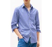 Tommy Hilfiger Flex Poplin Gingham Long Sleeve Shirt Regular Fit Blue Taglia: XL | Camicie Casual Outlet | Uomo | Blu