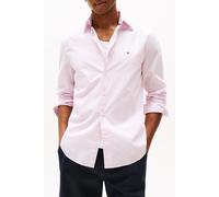 Tommy Hilfiger Uomo Camicia Flex Poplin Mini Print Regular Fit, Rosa (Pink Lily), XXL