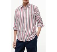 Camicia a maniche lunghe in popeline Rosso L A righe