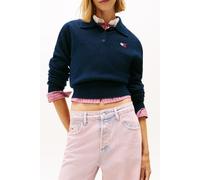 Tommy Hilfiger Fluffy Polo Sweater Dark Night Navy Taglia: S | Maglioni a maglia Outlet | Donna | Nero