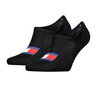 Tommy Hilfiger Footie, Calzini Unisex - Adulto, Nero, 35-38
