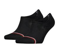 Tommy Hilfiger Footie, Calzini Unisex - Adulto, Nero, 39-42