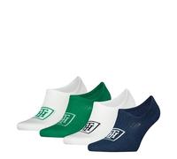 Tommy Hilfiger Footie, Calzini Uomo, Navy/Verde, 39-42