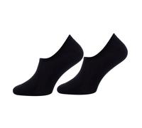 Tommy Hilfiger Footie Invisible 2 Pack - calzini corti - uomo 39/42 Black unisex