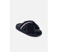 Tommy Hilfiger - FUR CROSS STRAP HOME SLIPPER Blu - Pantofole 37 - 38 Blu