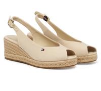 Tommy Hilfiger Mid Wedge Espad Slingback Fw0fw09228, Espadrillas Zeppa Donna, Beige (Classic Beige), 40 EU
