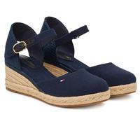 TOMMY HILFIGER FW0FW09233DW6 MID WEDGE ESPADRILLAS CLOSED TOE SANDALI DONNA BLUE