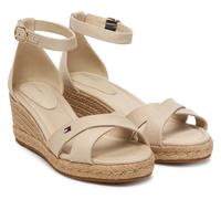 Tommy Hilfiger Mid Wedge Espad X Cross Fw0fw09332, Espadrillas Zeppa Donna, Beige (Classic Beige), 37 EU