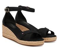 Tommy Hilfiger Donna Sandali Wedge con Tacco a Zeppa, Nero (Black), 40