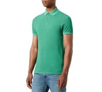 Tommy Hilfiger Garment Dye Reg Polo Mw0Mw34757 Tinta Capo, Green (Nouveau Green), L Adulto