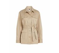 Tommy Hilfiger Donna Giacca-Camicia Gold Button Utility con Taschini sul Petto, Beige (Sandalwood), M