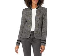 Tommy Hilfiger Giacca Casual da Donna con Fascia Frontale Aperta, Nero Multicolore, XXL