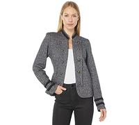 Tommy Hilfiger Open Front Band Jacket Lssiger Blazer, Nero, XS Donna