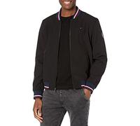 Tommy Hilfiger Giacca da uomo leggera Varsity in maglia a coste, Custodia softshell nera, XL