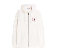 TOMMY HILFIGER Giacca di felpa avorio / navy / rosso ciliegia Uomo TOMMY HILFIGER S