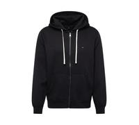 Tommy Hilfiger Uomo Felpa con Cappuccio e Zip Essential Fleece Zip Through con Tasche, Nero (Black), M