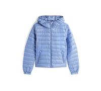 Tommy Hilfiger Donna Giacca Imbottita Down Hooded Jacket con Zip, Blu (Brisk Blue), XL