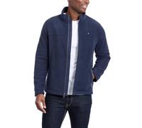 Tommy Hilfiger Giacca in pile da uomo classica con zip frontale, Navy, Medium