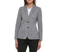 Tommy Hilfiger Giacche da Lavoro da Donna con Due Bottoni, Nero/Avorio., 8