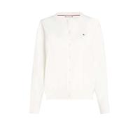 TOMMY HILFIGER Giacchetta 'Fine' bianco Donna - Abbigliamento - Taglie comode - Pullover e cardigan - Cardigan TOMMY HILFIGER S