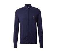 TOMMY HILFIGER Giacchetta 'Flag Embroidery Zip-thru' navy Uomo - Abbigliamento - Taglie comode - Pullover e cardigan TOMMY HILFIGER XL