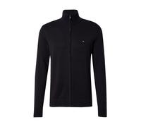 TOMMY HILFIGER Giacchetta 'Flag Embroidery Zip-thru' nero Uomo - Abbigliamento - Taglie comode - Pullover e cardigan TOMMY HILFIGER M