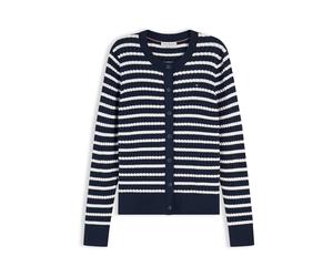 TOMMY HILFIGER Giacchetta 'Mini Cable' navy / bianco Donna TOMMY HILFIGER S-M