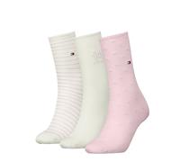 Tommy Hilfiger Giftbox Classic Sock, Colore: Rosa, 39-42 (Pacco da 3) Donna