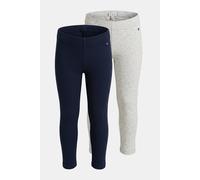 Tommy Hilfiger Girls 2 Pack Leggings Dark Night Navy/light Grey Heather Taglia: 3 | Pantaloni Outlet | Unisex | Nero