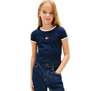 Tommy Hilfiger Girls Heritage Flag Top SS KG0KG09066 Blue (Dark Night Navy) 14 Years