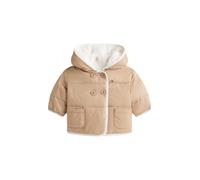 Tommy Hilfiger giubbino reversibile neonata con cappuccio beige bianco